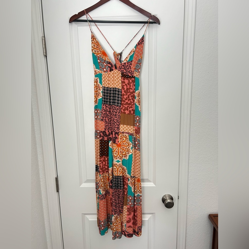 Patchwork Midi Dress
